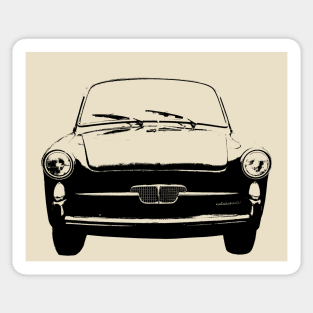 Autobianchi Bianchina 1960s classic car monoblock black Sticker